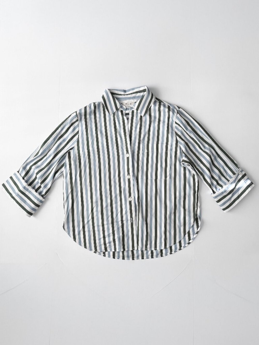 Madewell Signature Y-Neck Shirt in Poplin